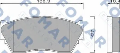 Комплект тормозных колодок, дисковый тормоз FOMAR Friction купить