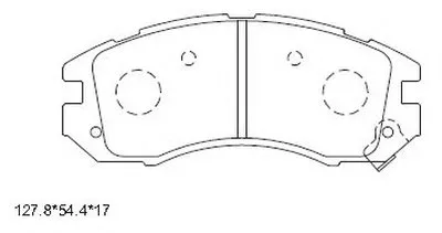 Комплект тормозных колодок, дисковый тормоз ASIMCO купить