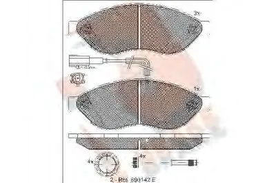 Комплект тормозных колодок, дисковый тормоз R BRAKE купить
