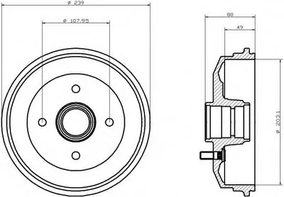 Тормозной барабан HELLA купить