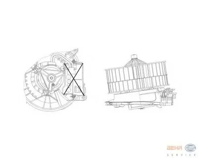 Вентиляция салона BEHR HELLA SERVICE HELLA купить