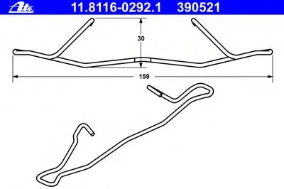Пружина, тормозной суппорт ATE купить