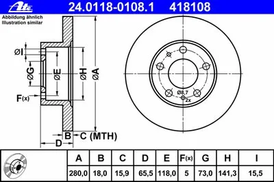 Тормозной диск ATE купить