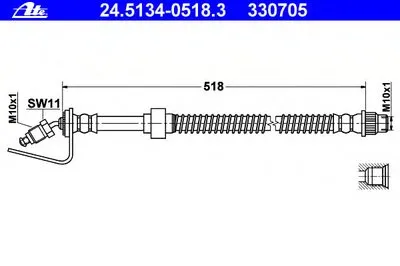 Тормозной шланг ATE купить