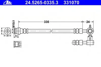 Тормозной шланг ATE купить