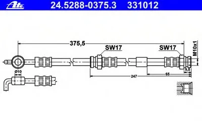 Тормозной шланг ATE купить