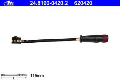 Сигнализатор, износ тормозных колодок ATE купить