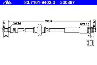 Тормозной шланг ATE купить