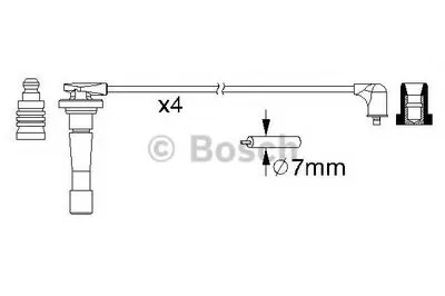 Комплект проводов зажигания BOSCH купить