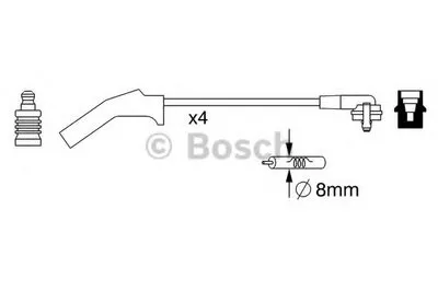Комплект проводов зажигания BOSCH купить