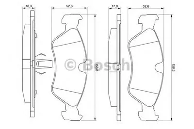 Комплект тормозных колодок, дисковый тормоз BOSCH купить
