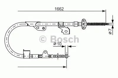 Трос, стояночная тормозная система BOSCH купить