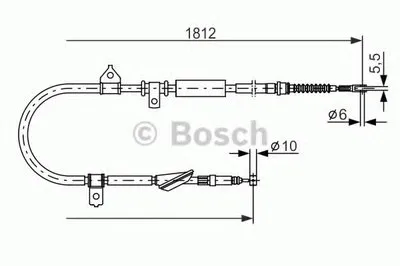 Трос, стояночная тормозная система BOSCH купить