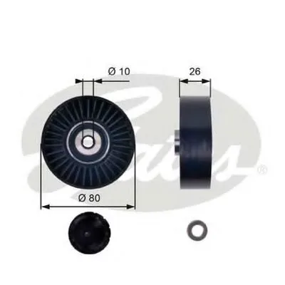 Паразитный / ведущий ролик, поликлиновой ремень DriveAlign® GATES купить