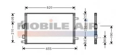 Конденсатор, кондиционер VAN WEZEL купить
