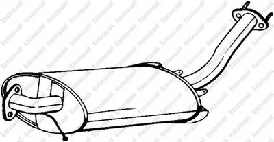 Средний глушитель выхлопных газов BOSAL купить