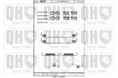 Комплектующие, тормозная колодка QUINTON HAZELL купить