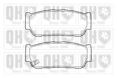 Комплект тормозных колодок, дисковый тормоз QUINTON HAZELL купить