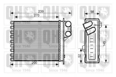 Теплообменник, отопление салона QUINTON HAZELL купить