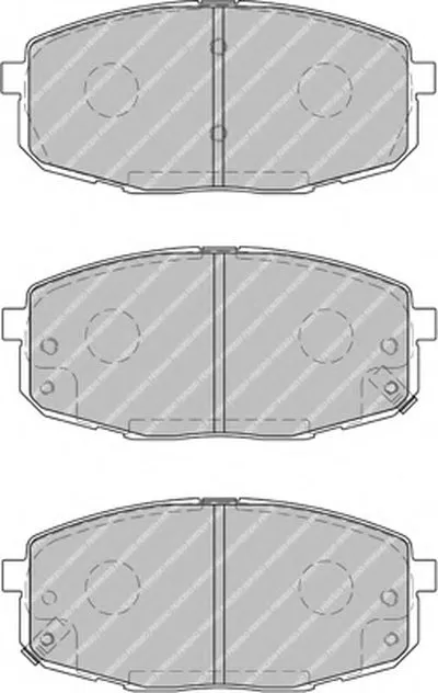 Комплект тормозных колодок, дисковый тормоз PREMIER FERODO купить