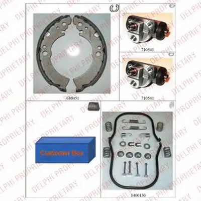 Комплект тормозных колодок DELPHI купить