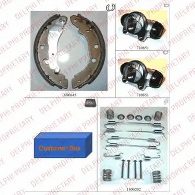 Комплект тормозных колодок DELPHI купить