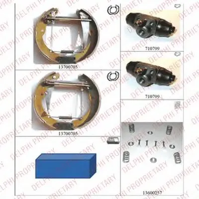 Комплект тормозных колодок DELPHI купить