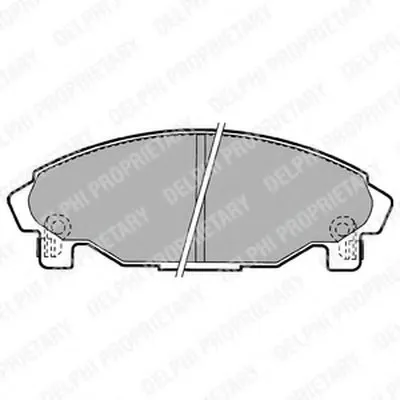 Комплект тормозных колодок, дисковый тормоз DELPHI купить