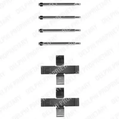 Комплектующие, колодки дискового тормоза DELPHI купить