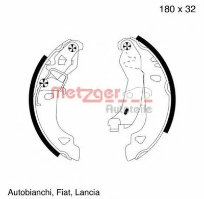 Комплект тормозных колодок METZGER купить