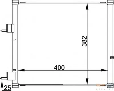Конденсатор, кондиционер BEHR HELLA SERVICE купить