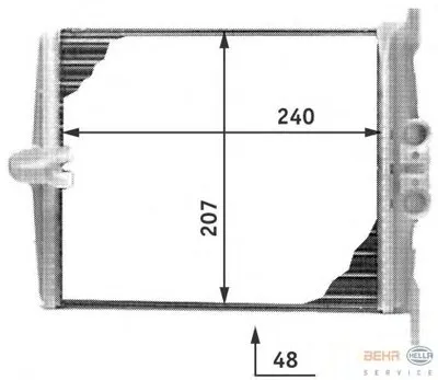Теплообменник, отопление салона BEHR HELLA SERVICE купить