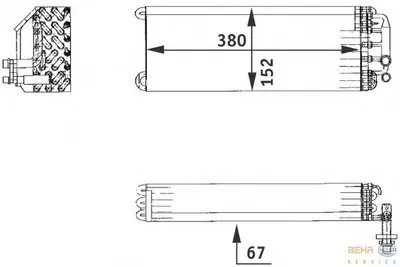 Испаритель, кондиционер BEHR HELLA SERVICE купить