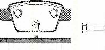 Комплект тормозных колодок, дисковый тормоз TRISCAN купить