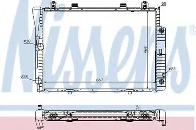 Радиатор, охлаждение двигателя NISSENS купить