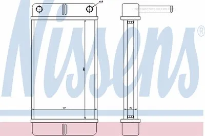 Теплообменник, отопление салона NISSENS купить
