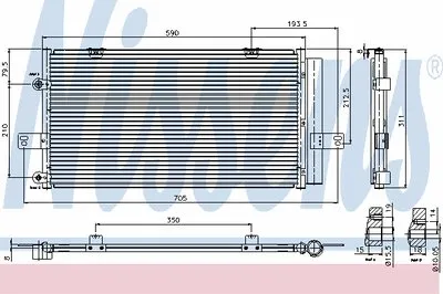 Конденсатор, кондиционер NISSENS купить