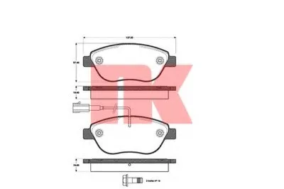Комплект тормозных колодок, дисковый тормоз NK купить