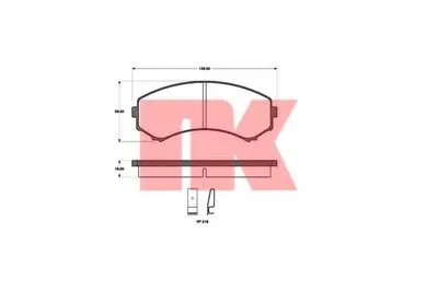 Комплект тормозных колодок, дисковый тормоз NK купить