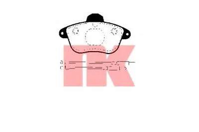 Комплект тормозных колодок, дисковый тормоз NK купить