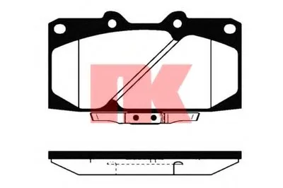 Комплект тормозных колодок, дисковый тормоз NK купить