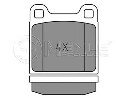 Комплект тормозных колодок, дисковый тормоз MEYLE купить