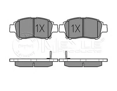Комплект тормозных колодок, дисковый тормоз MEYLE купить
