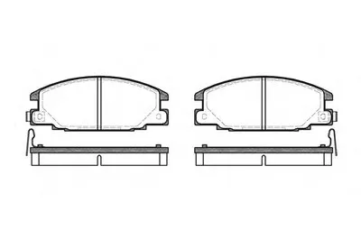 Комплект тормозных колодок, дисковый тормоз REMSA купить
