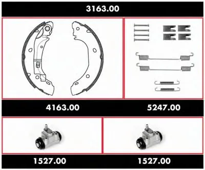 Комплект тормозов, барабанный тормозной механизм Precision Kit REMSA купить