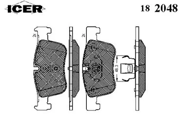 Комплект тормозных колодок, дисковый тормоз ICER купить