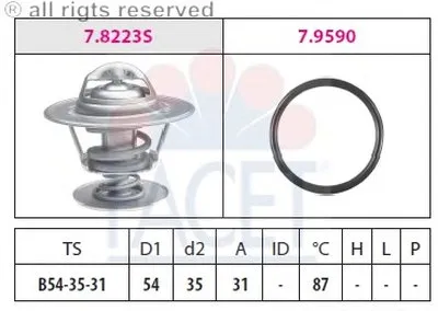 Термостат, охлаждающая жидкость FACET купить