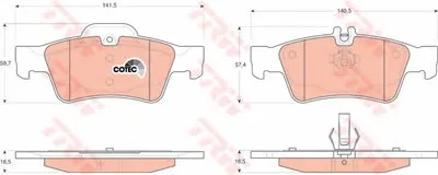 Комплект тормозных колодок, дисковый тормоз COTEC TRW купить