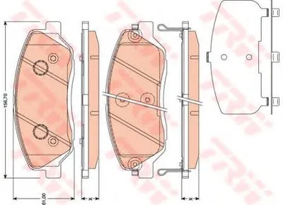Комплект тормозных колодок, дисковый тормоз COTEC TRW купить