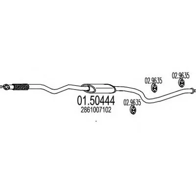 Средний глушитель выхлопных газов MTS купить